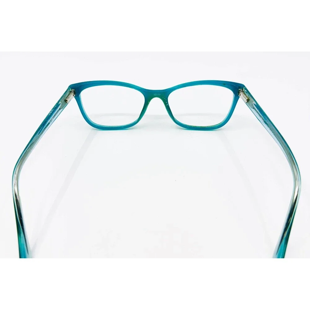 W-108 Eyeglasses Frames Womens Teal Cat Eye 52-17-140